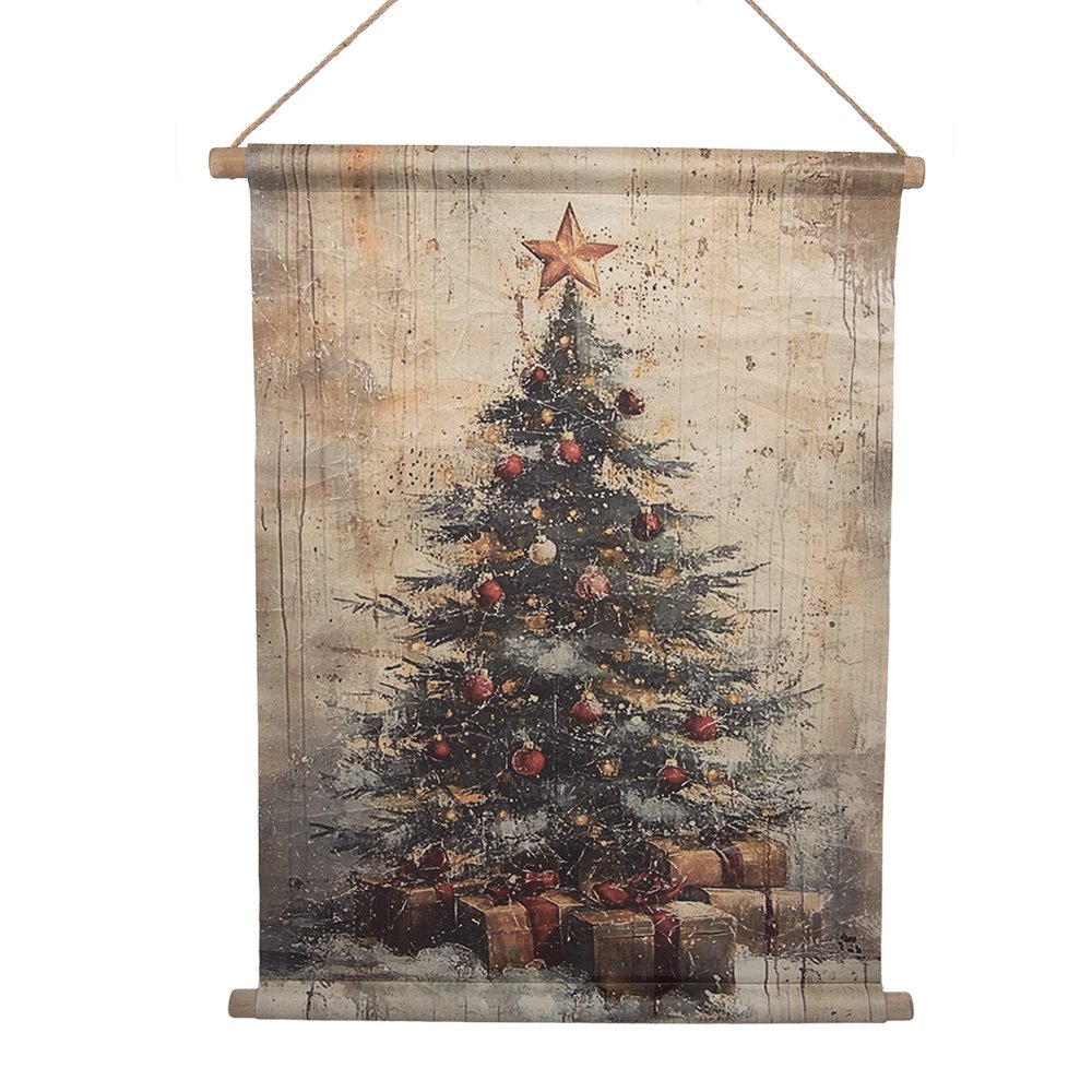 Wandkleed 55x3x75 cm Beige Textiel