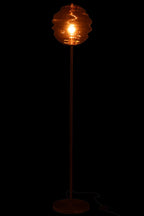 J-Line staanlamp Bijenkorf - glas - bruin