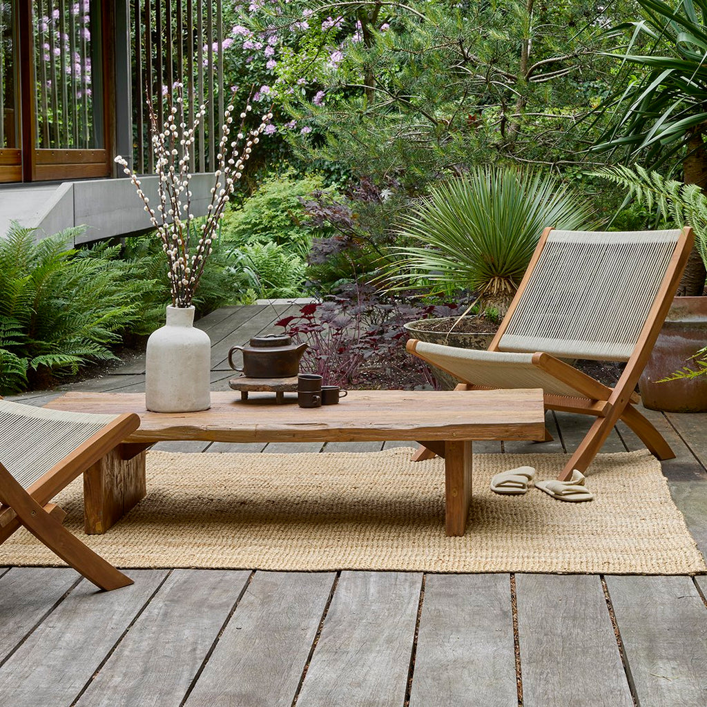 Teakhouten salontafel