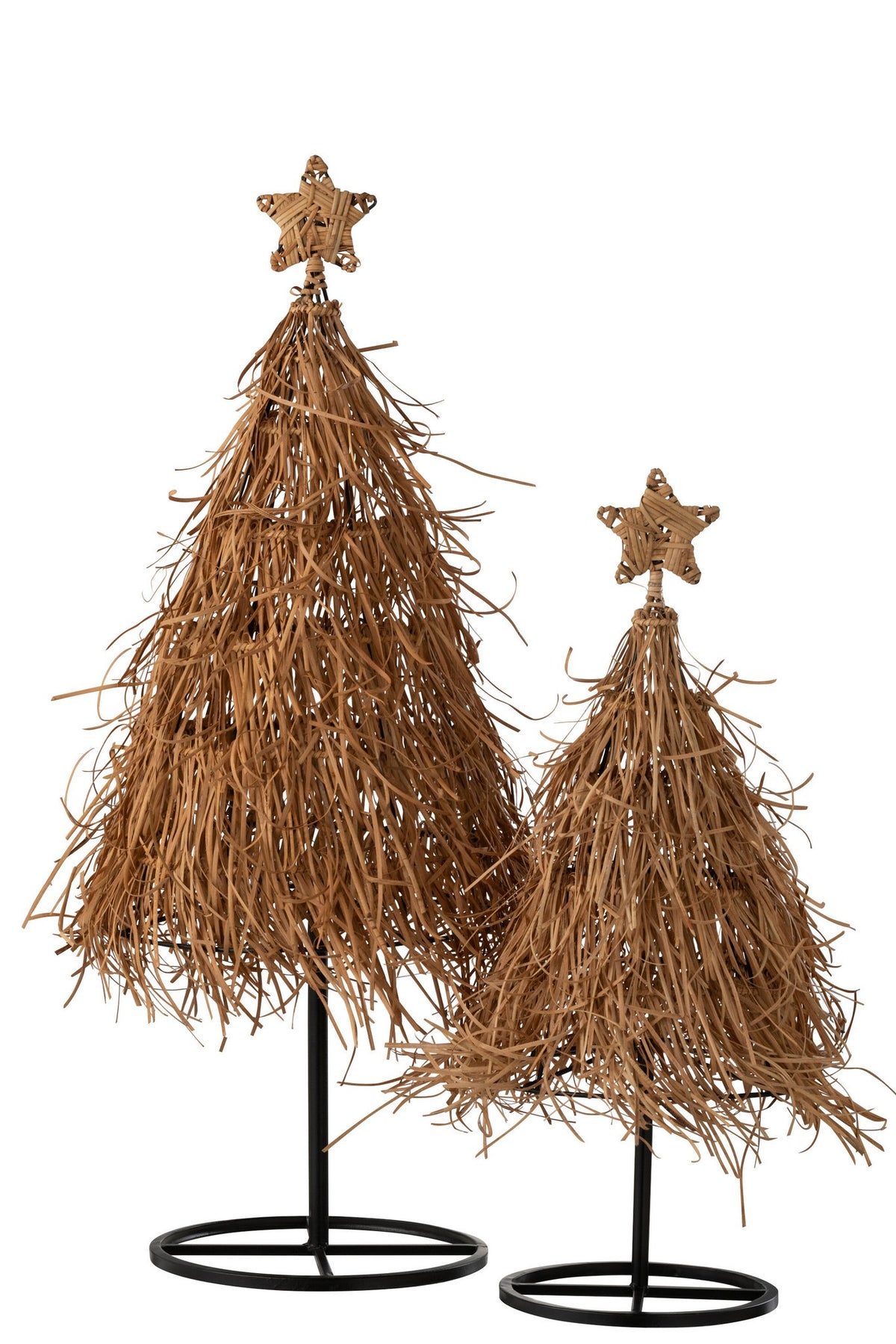 J-Line Kerstboom Ster Rattan Large
