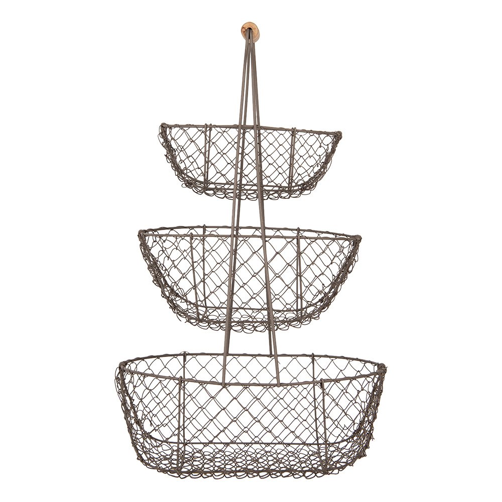Opbergmand 30x22x50 cm Zwart Metaal