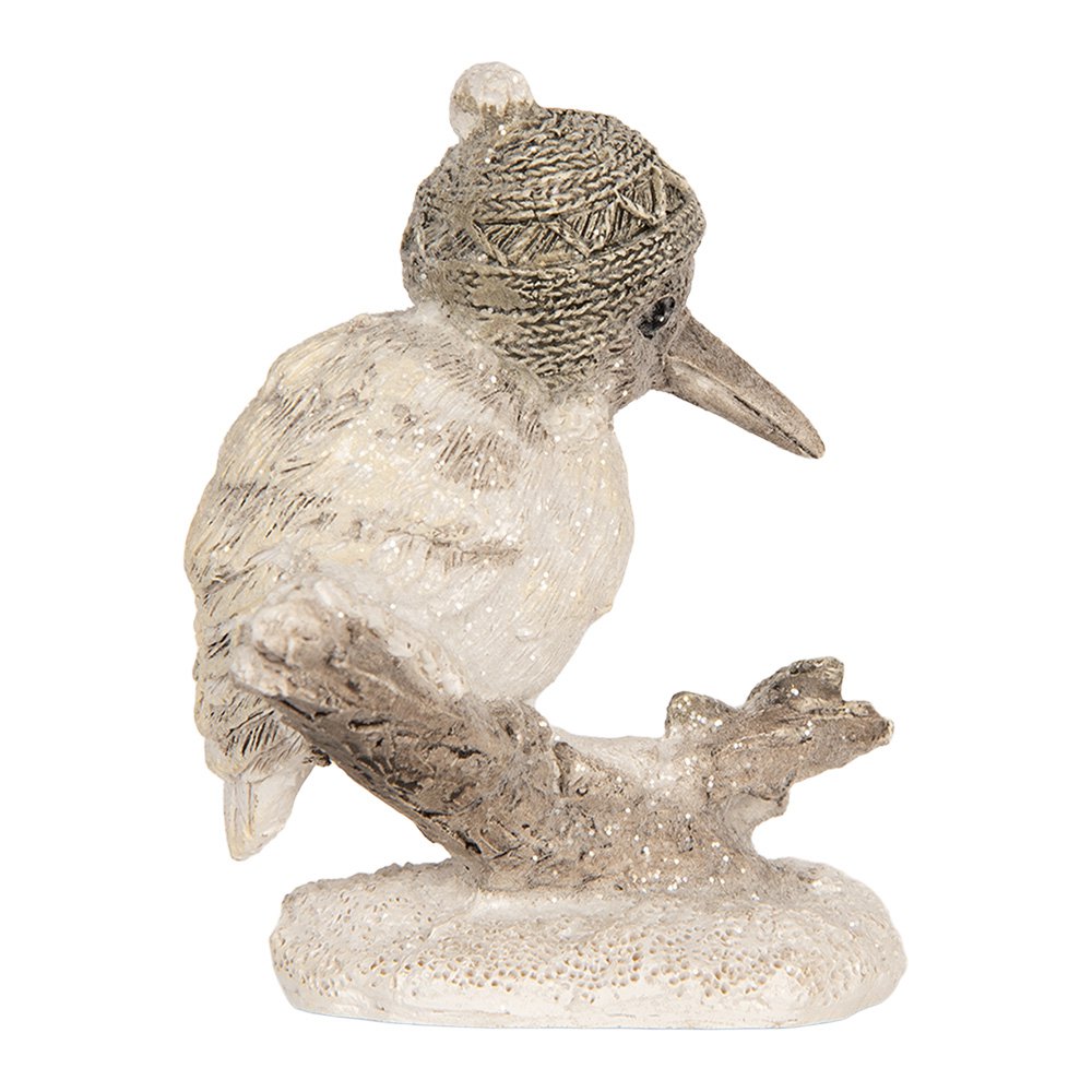 Decoratie Vogel 7x6x8 cm Beige Polyresin