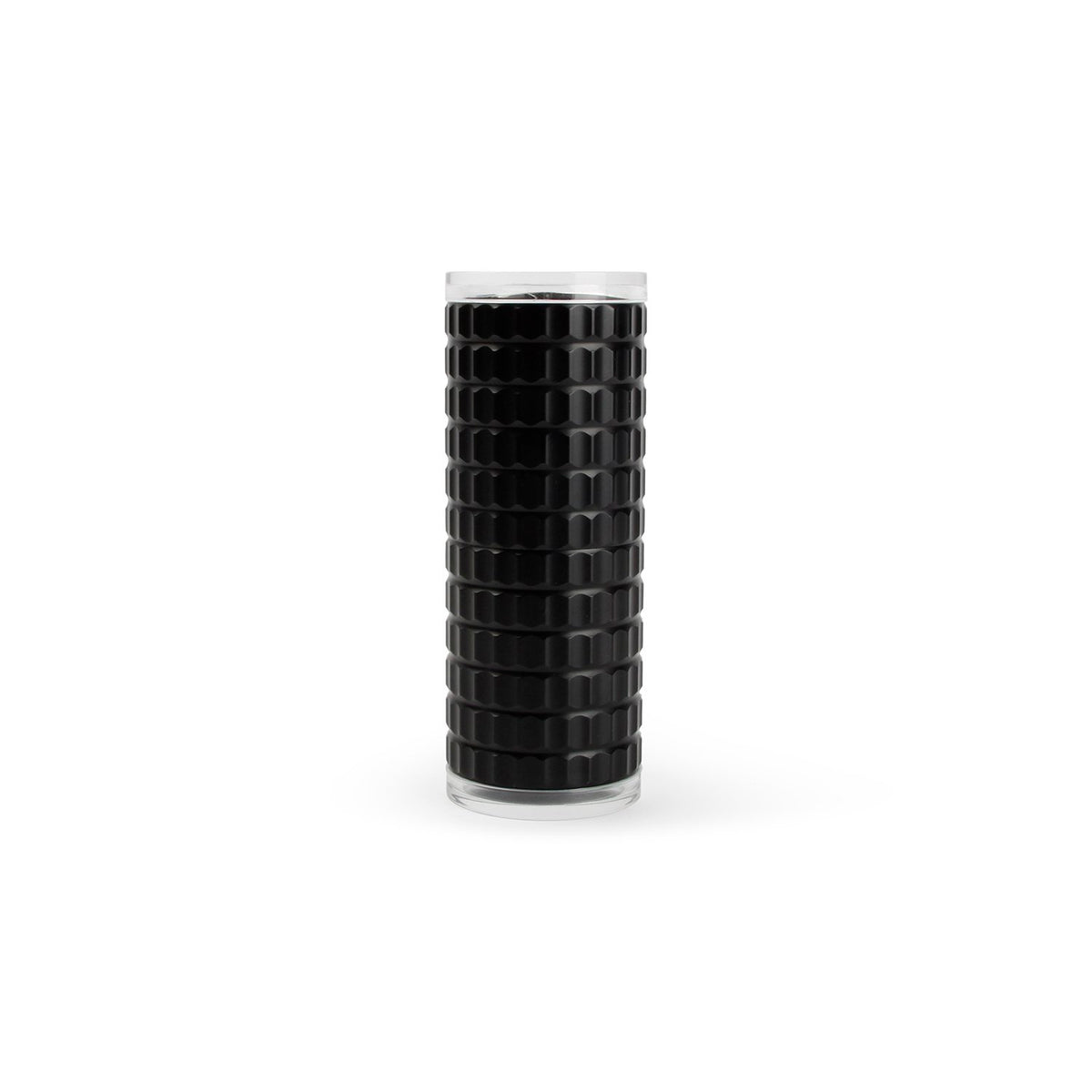 Peper/zoutmolen H12,5cm geribbeld zwart Smaak