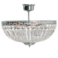 Plafondlamp Kristal Ø 47x38 cm Transparant IJzer Plafonniere