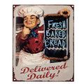 Tekstbord 20x25 cm Beige IJzer Bakker Wandbord