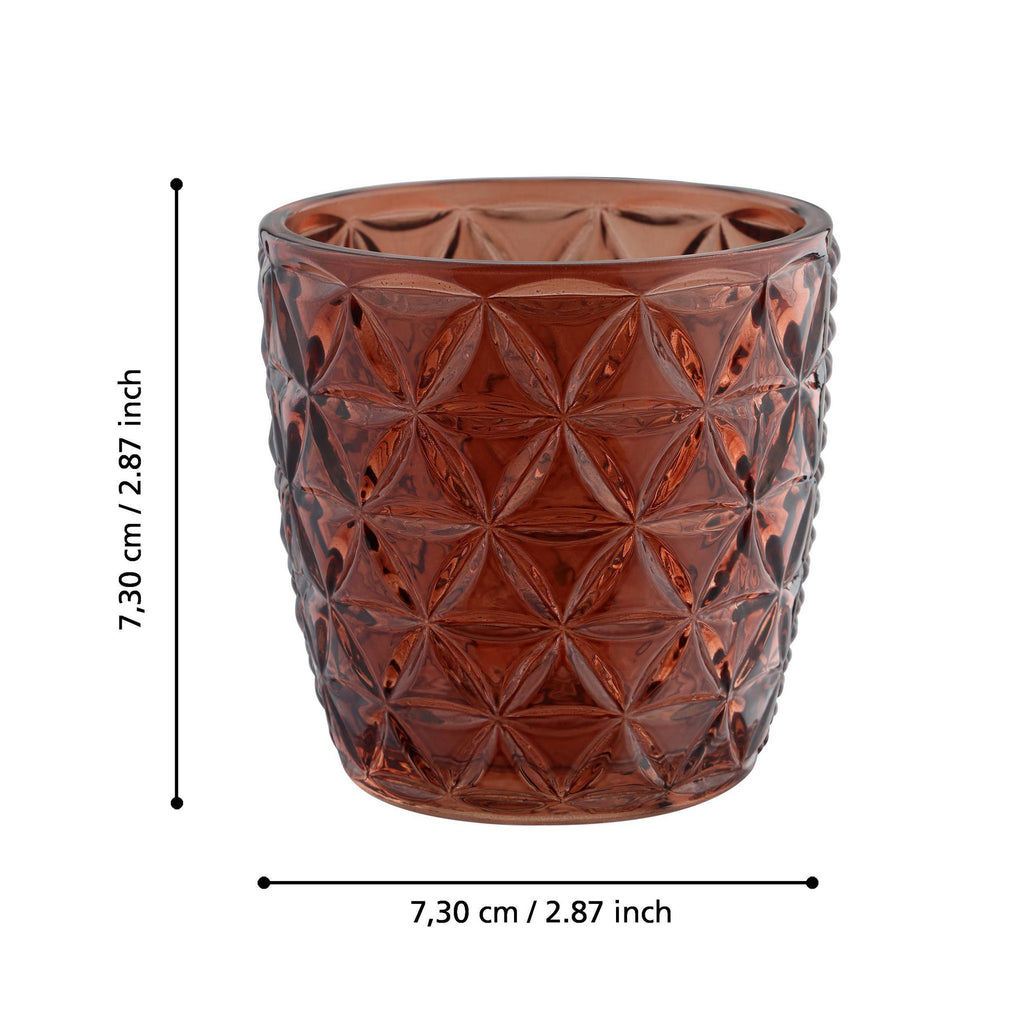 Windlicht Bezamby Rood 7x7 cm