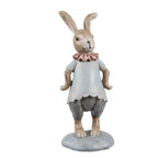 Decoratie Beeld Konijn 19 cm Beige Blauw Kunststof