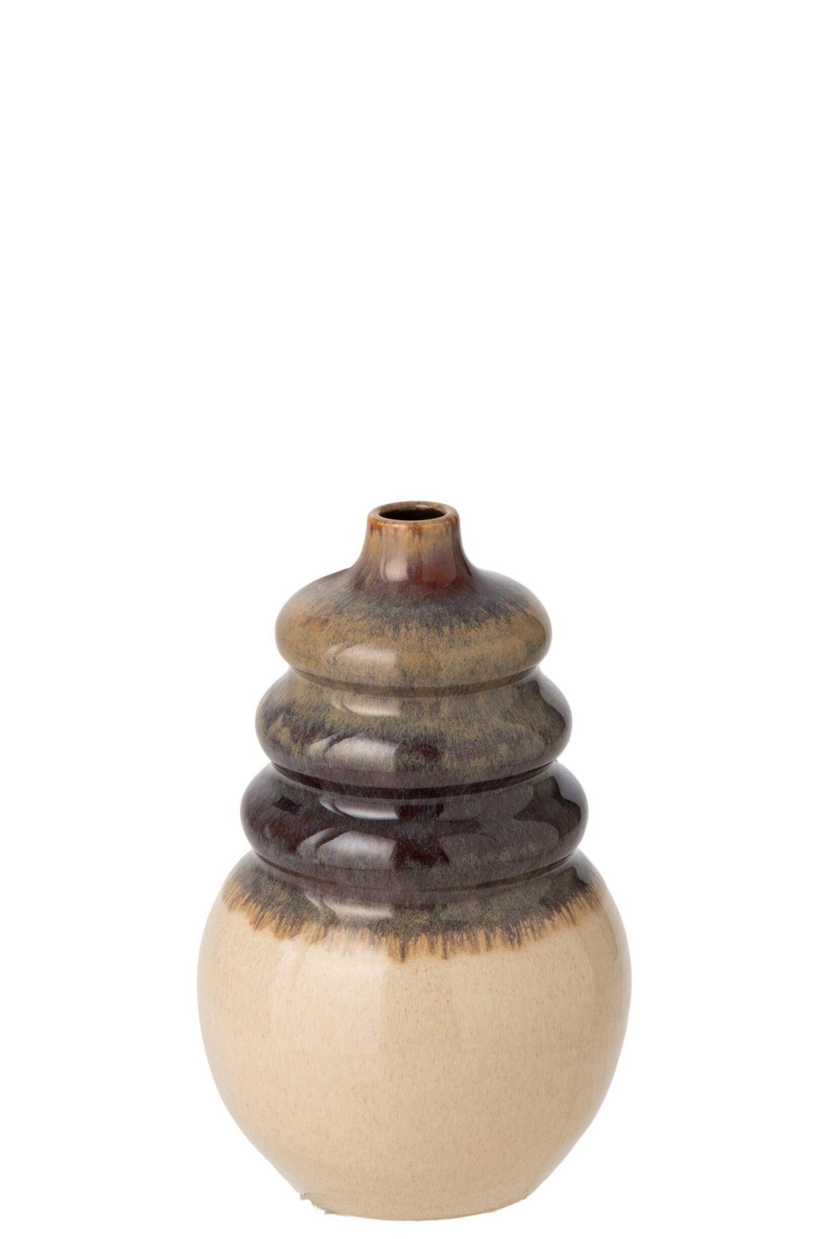 J-Line Vaas - keramiek - ecru/beige - small