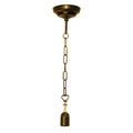 Snoerpendel Ketting Tiffany 100 cm Bruin Metaal Pendellamp