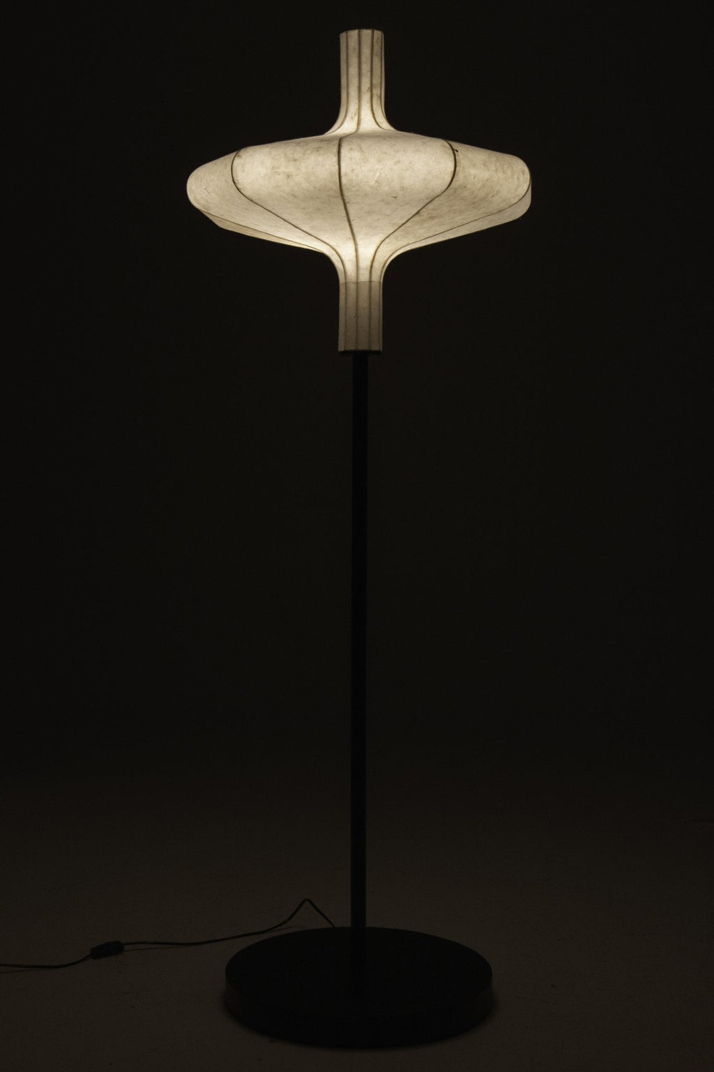 J-Line voetlamp - papier - naturel