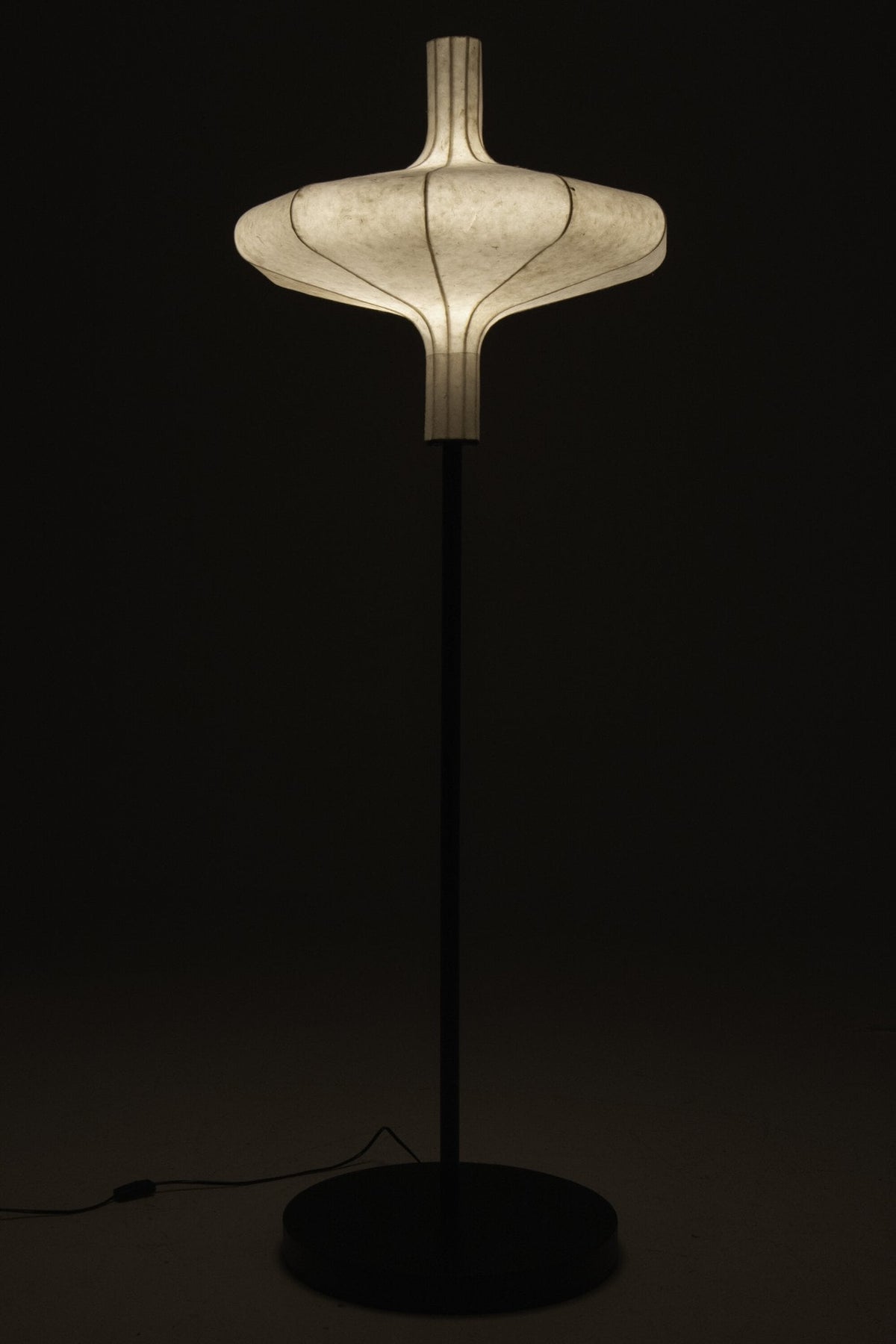 J-Line voetlamp - papier - naturel