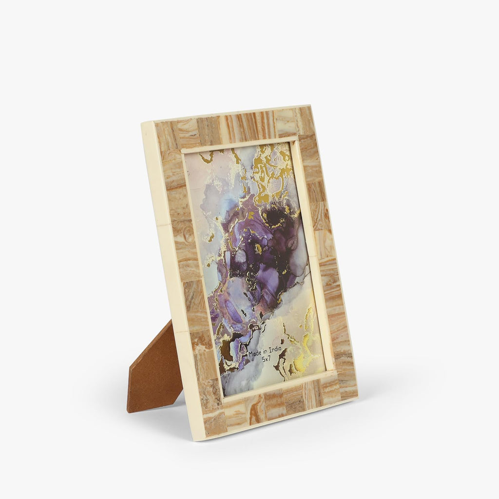 Fotolijst | Stoffig beige decoratief beeld | 13x18cm