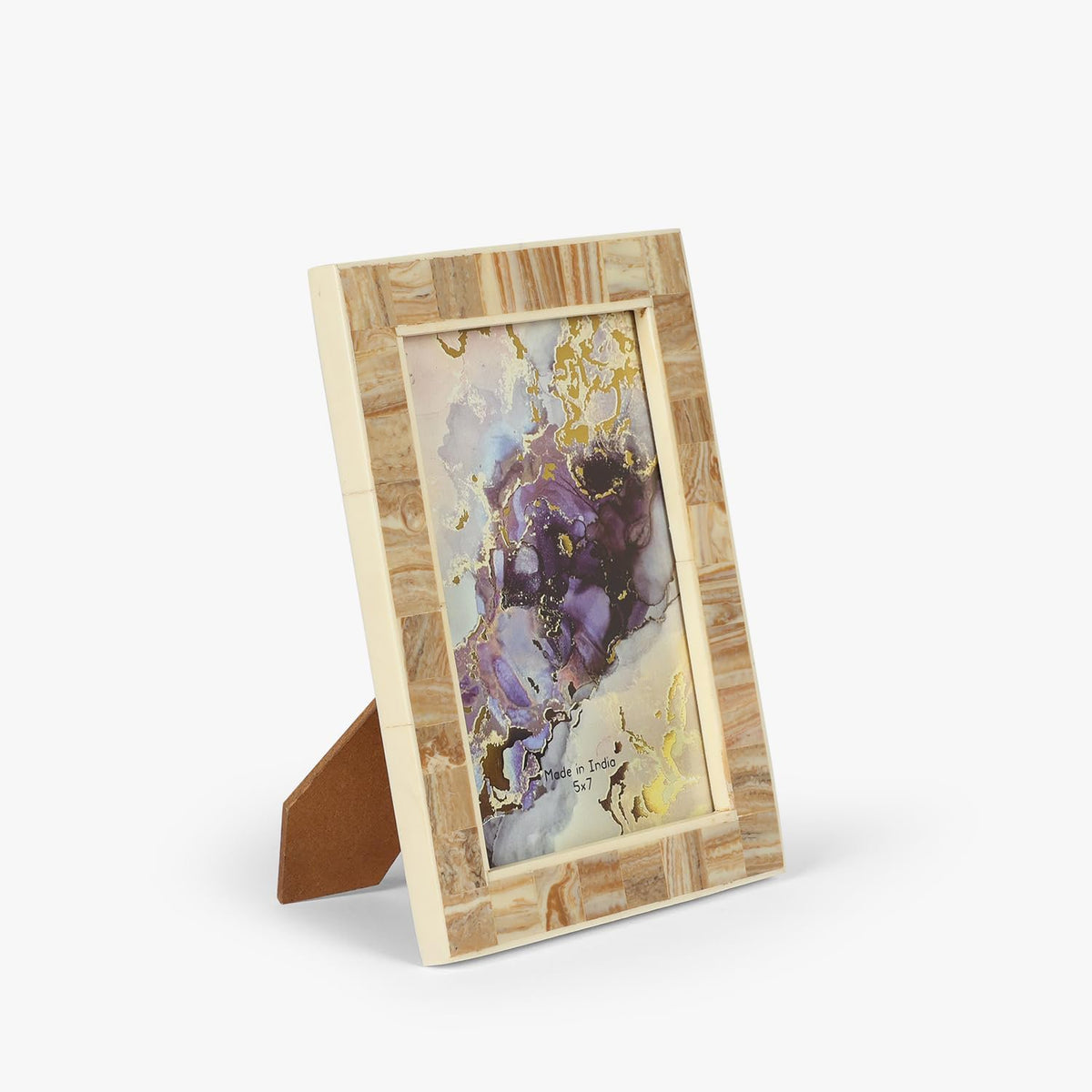 Fotolijst | Stoffig beige decoratief beeld | 13x18cm
