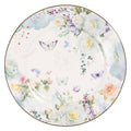 Ontbijtbord Ø 19 cm Wit Blauw Porselein Bloemen Bord