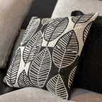 Nederlands decor dakota - kussen 45x45 cm - raaf - zwart