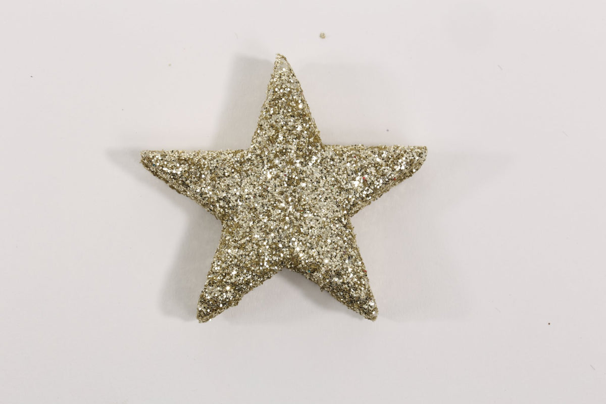 Polyresin sterren 72st 4cm goud