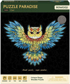 Houten Legpuzzel, Rowood/Robotime, Paradise, Owl, TA004, 36,8x27,5cm