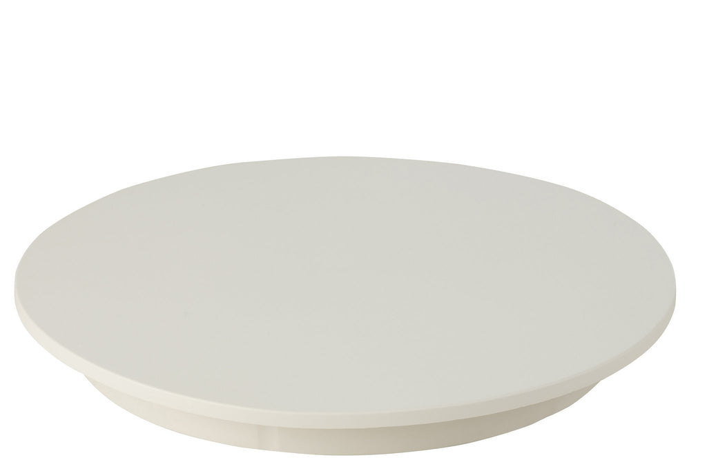 J-Line draaischijf Rond 100kg - plateau - kunststof - wit - large