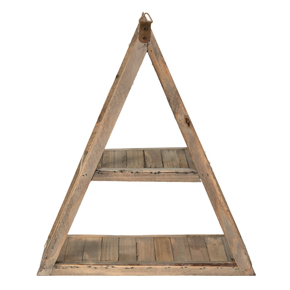 Wandrek 31x11x36 cm Bruin Hout Wandplank