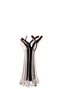 J-Line vaas Serena - glas - zwart