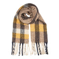 Wintersjaal Dames 50x210 cm Geel Textiel