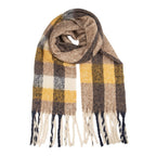 Wintersjaal Dames 50x210 cm Geel Textiel