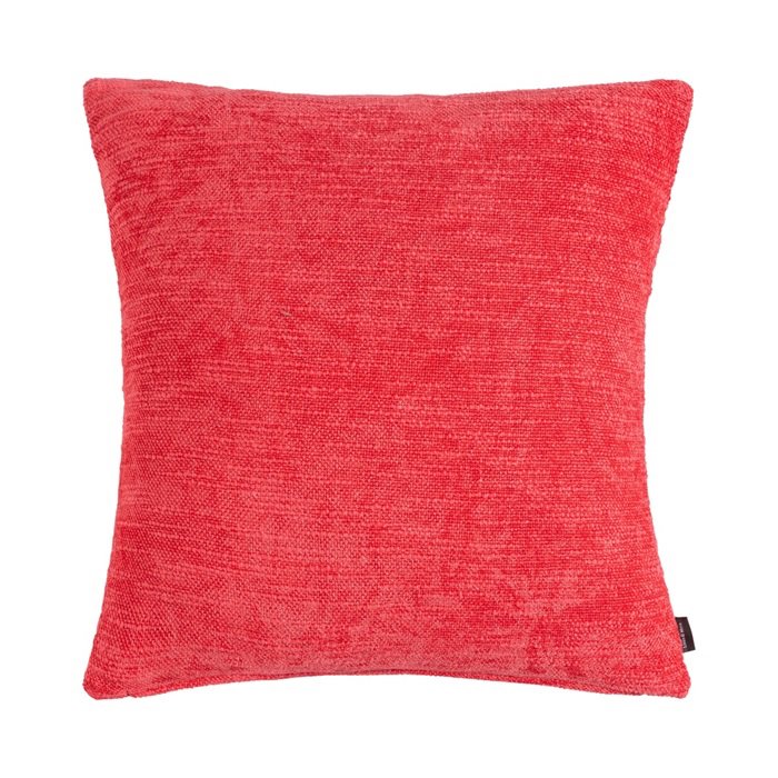 Coco Chenille kussen rood 45x45cm