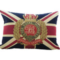 Gobelin kussen vlag her majesty 30x45cm