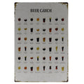 Biergids Retro Wandbord 30x20