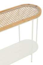 J-Line Console Mati Sparhout/Metaal Naturel/Wit