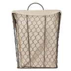 Opbergmand 23x9x37 cm Bruin Beige IJzer Mand