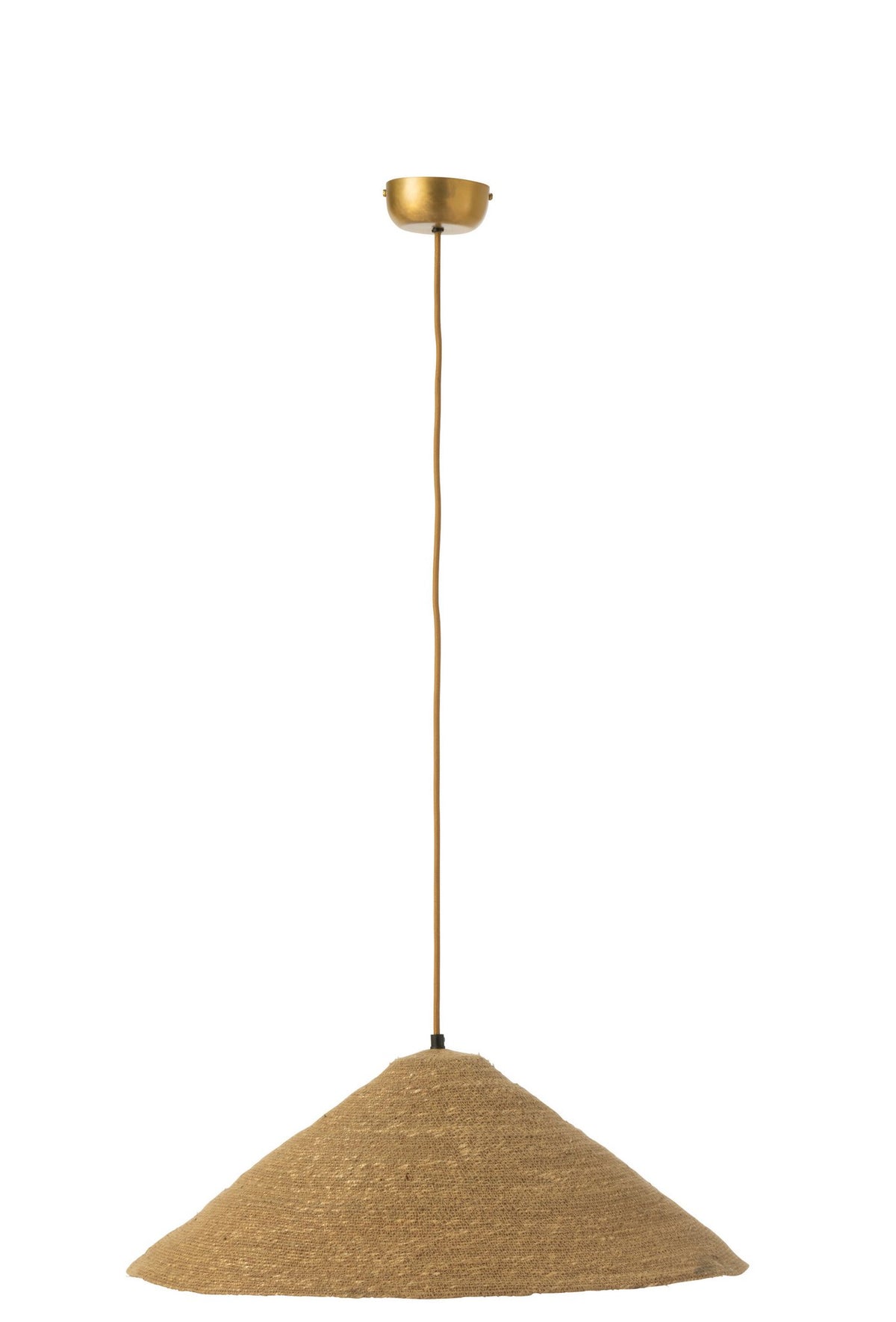 J-Line hangende Lamp Hoed Moonj - jute - naturel - small
