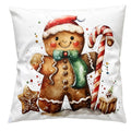 Sierkussen 45x45 cm Wit Polyester Gingerbread man