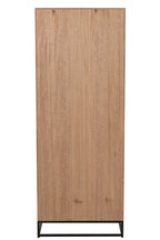 J-Line kast Hoog Zigzag kast - hout/metaal - naturel/zwart