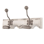 Wandkapstok 2 Haken 23x6x10 cm Wit Hout
