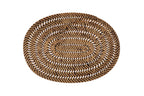 Placemat rattan spiraal - ovaal - 30x40 cm