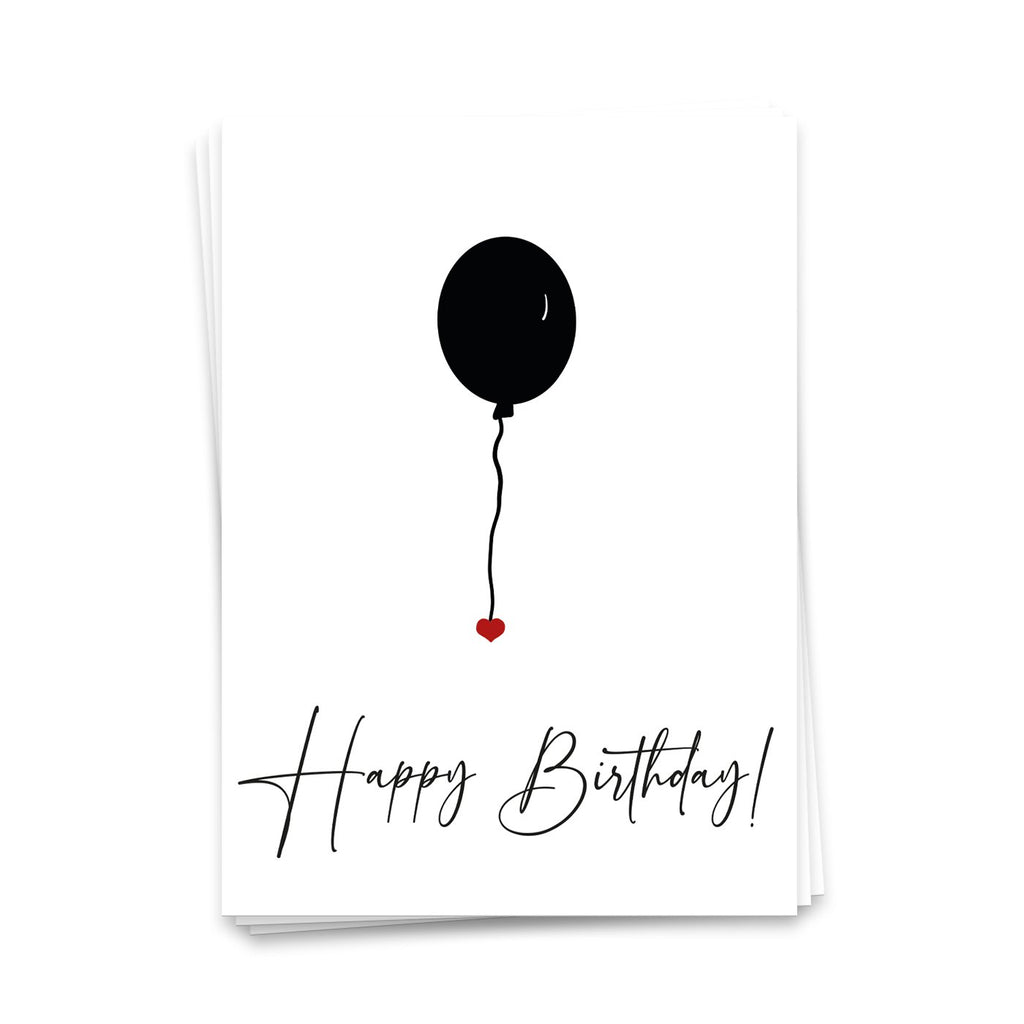 Happy Birthday Ballon - Postkaart 10 set