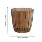 Windlicht Bezamby Bruin 7x7 cm