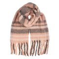 Wintersjaal Dames 50x180 cm Roze Textiel