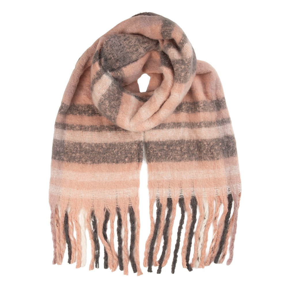 Wintersjaal Dames 50x180 cm Roze Textiel