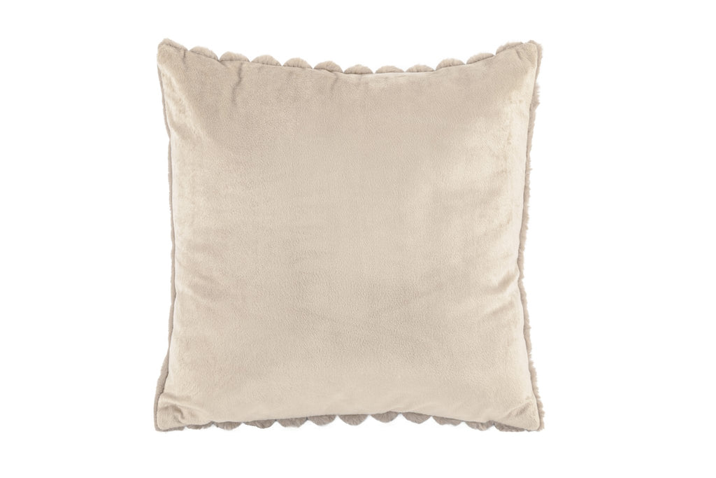 Cushion (filled) Bubble rabbit fur - 45x45cm