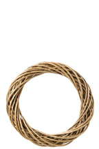 J-Line Krans - riet - naturel/greige - large