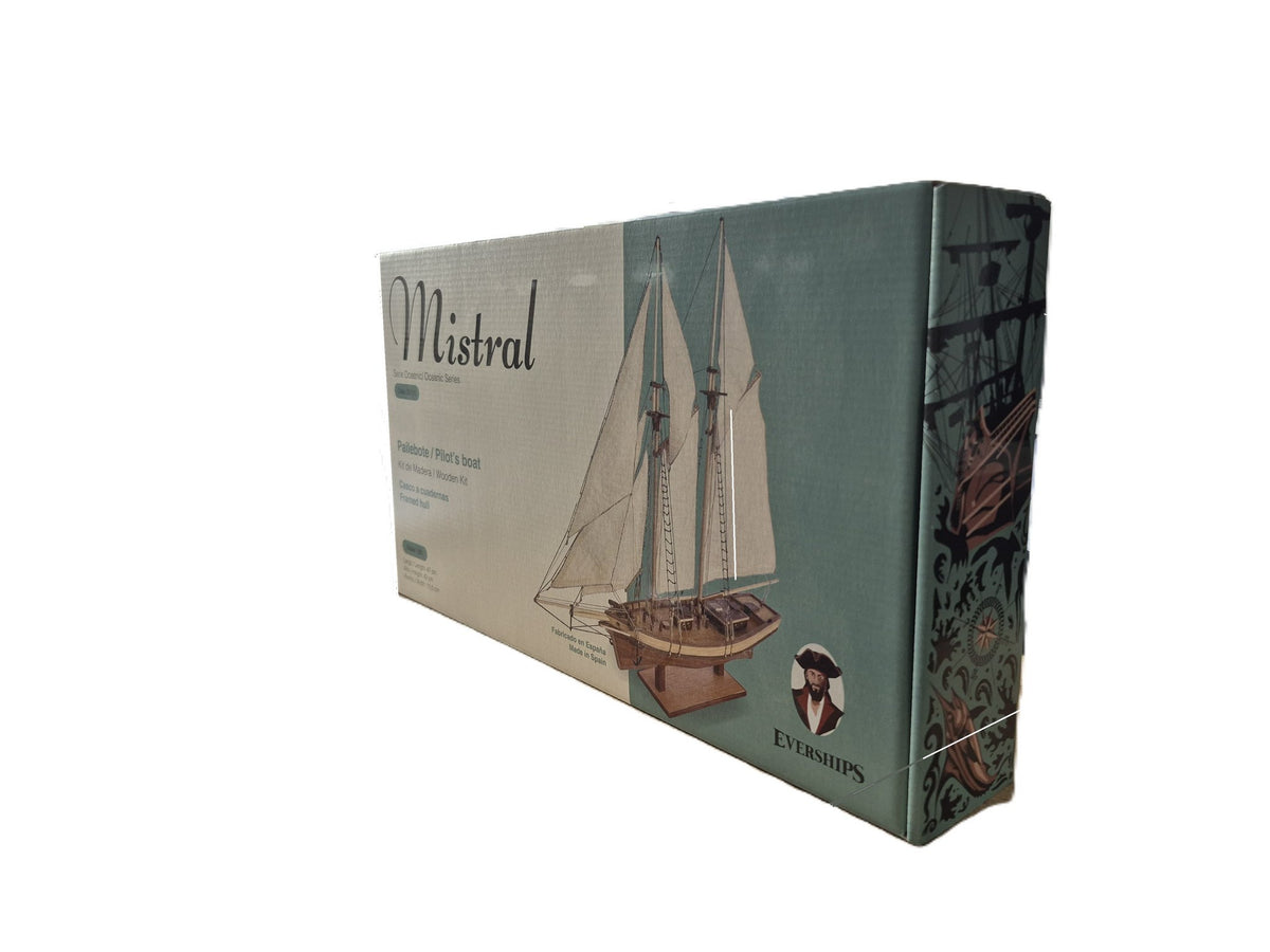 Modelbouw Zeilschip Schip Platbodem Pailbote 'Mistral' van hout