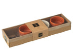 J-Line Tapasservies 3 Sets + Schaal In Doos Oranje/Wit