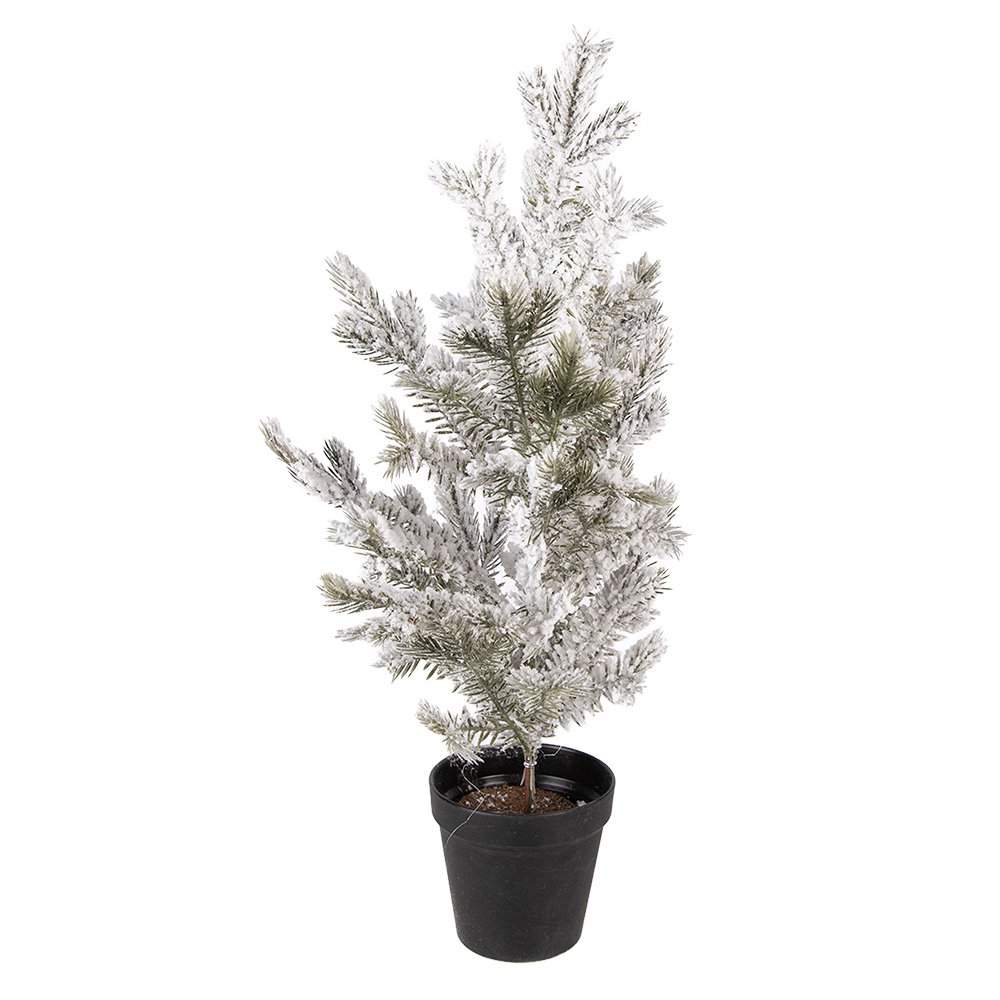 Mini Kunstkerstboom 20x20x60 cm Wit Kunststof