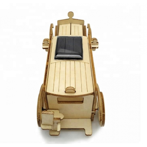 Bouwpakket Oldtimer op Zonne-energie- hout