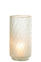 J-Line windlicht Rand - glas - goud/transparant - large