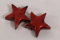 Polyresin sterren 72st 3cm rood