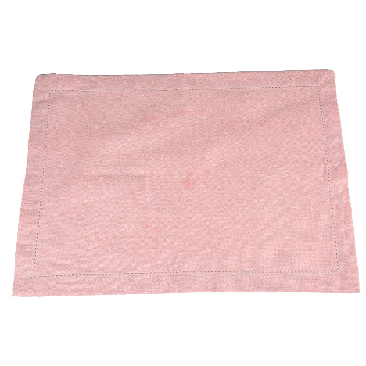 Nena gerecycled katoen placemat perzik 35x50cm (set van 4)