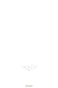 J-Line decoratie Boom - metaal - wit - small